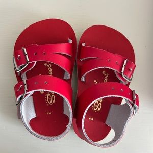 Sun San Sea Wees Sandals , red